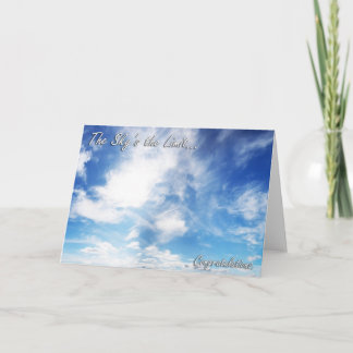 Tarjeta El límite del cielo - enhorabuena