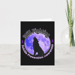 Tarjeta El lobo de la prevención del suicidio