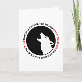 Tarjeta El lobo siempre sería el villano