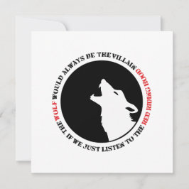 Tarjeta El lobo siempre sería el villano