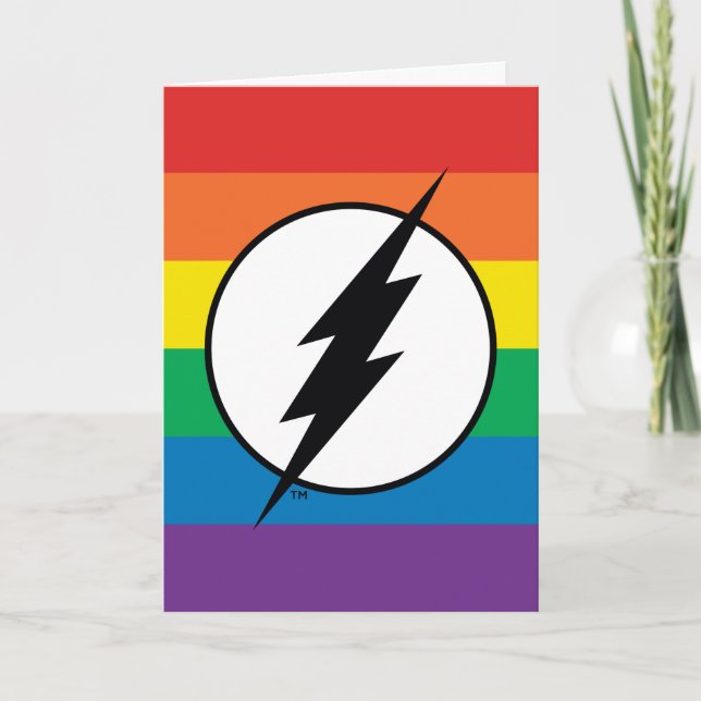 Tarjeta El logo de Flash Rainbow (Anverso)