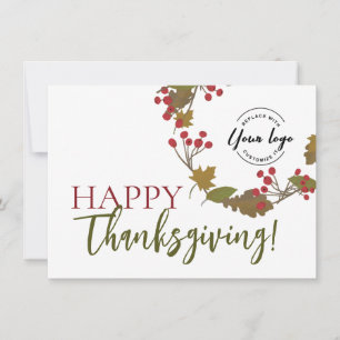 Tarjeta El logo del Personalizado de Acción de Gracias Fel