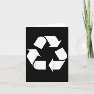 Tarjeta El logotipo de reciclaje de niños Día de la Tierra