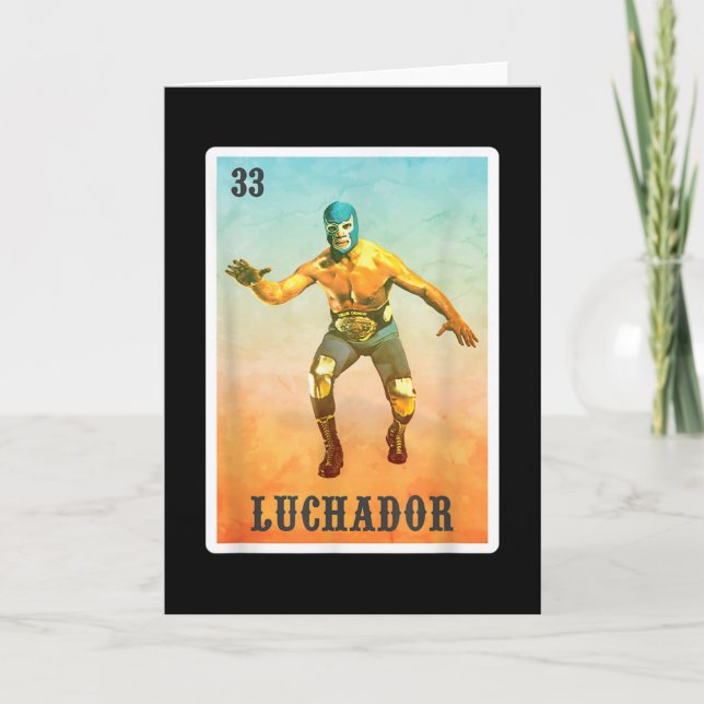 Tarjeta El luchador lucha libre - México Luchador (Anverso)