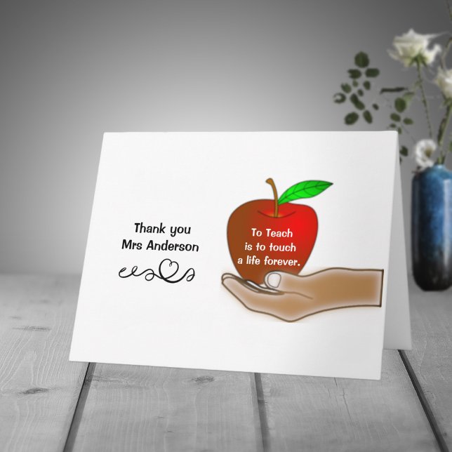 Tarjeta El maestro Apple gracias tamaño gigantesco (Subido por el creador)