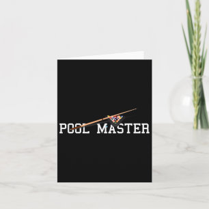 Tarjeta El Maestro De La Piscina Billar Para Los Amantes D
