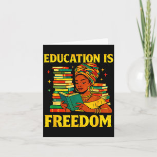 Tarjeta El maestro educación historia negra es libertad af
