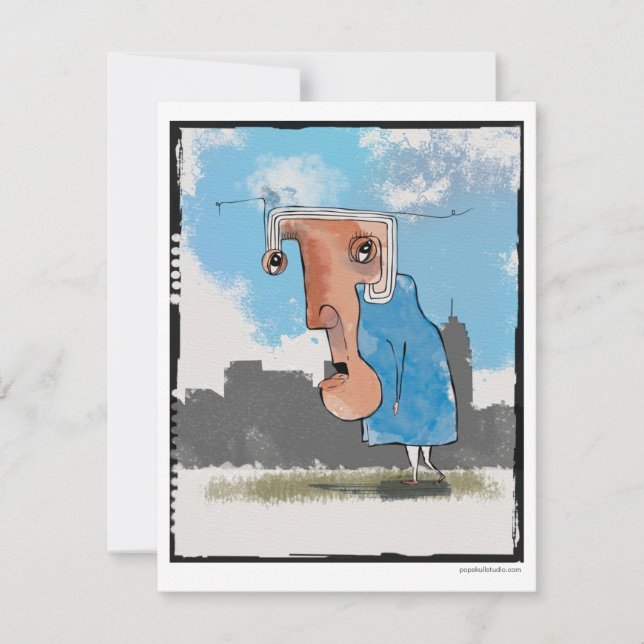 Tarjeta El mal día de Madame Gronk... (Anverso)