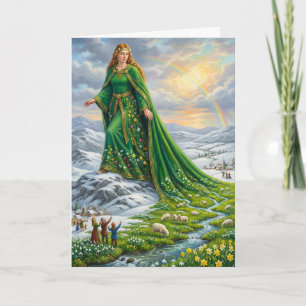 Tarjeta El Manto de Brígida (Trayendo la Primavera)