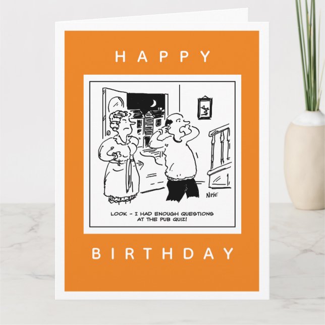 Tarjeta El marido no quiere cuestionar al Personalizado (Anverso)