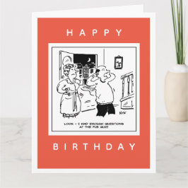 Tarjeta El marido no quiere cuestionar al Personalizado