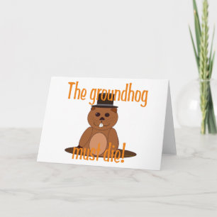 Tarjeta ¡El marmota debe morir!