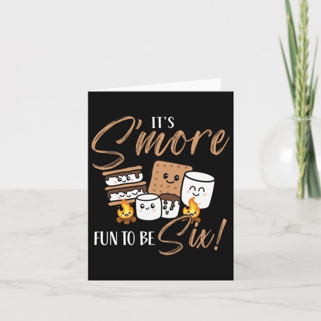 Tarjeta El marshmallow de la fogata de cumpleaños es más d (Anverso)