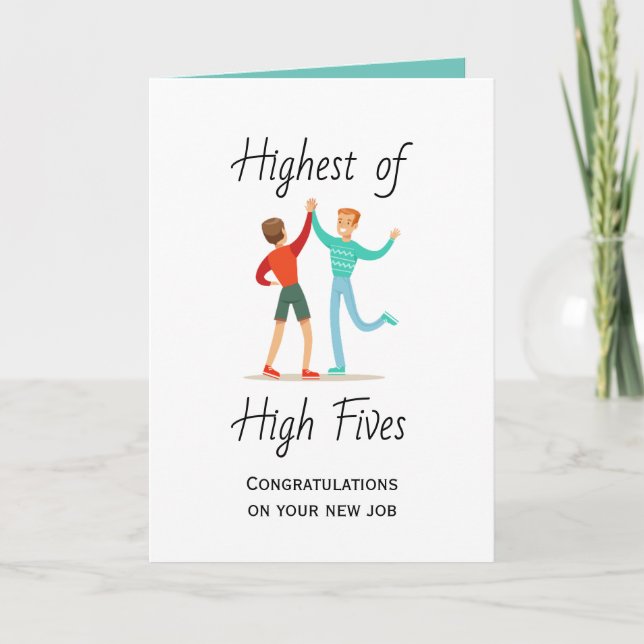 Tarjeta El más alto de los cinco mejores felicitaciones a  (Anverso)