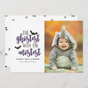 Tarjeta El más fantasma con la Halloween más grande