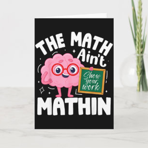 Tarjeta El Math No Es Divertido Profesor De Matemáticas