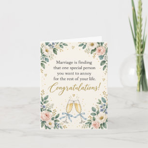 Tarjeta El matrimonio es encontrar a esa persona especial