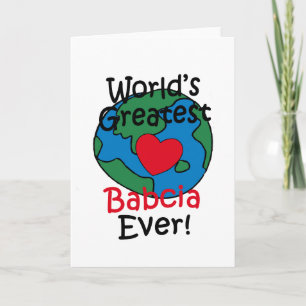 Tarjeta El mayor corazón de Babcia del mundo