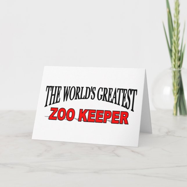 Tarjeta El mayor guardián de zoológicos del mundo (Anverso)