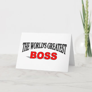 Tarjeta El mayor jefe del mundo