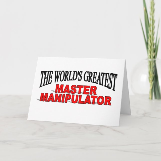Tarjeta El mayor manipulador maestro del mundo (Anverso)