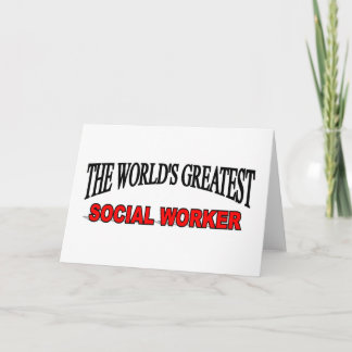 Tarjeta El mayor trabajador social del mundo