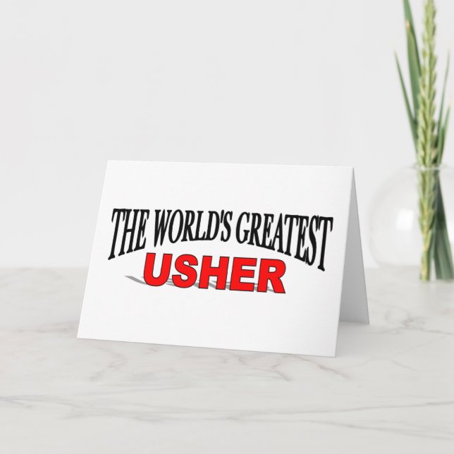 Tarjeta El mayor usher del mundo (Anverso)