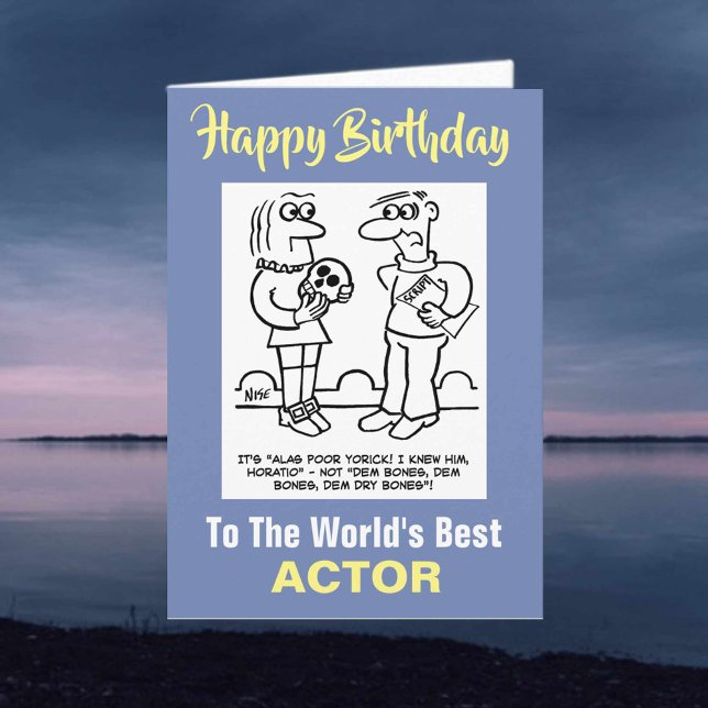 Tarjeta El mejor actor del mundo - Feliz cumpleaños (Subido por el creador)