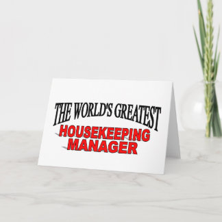 Tarjeta El mejor administrador de limpieza del mundo