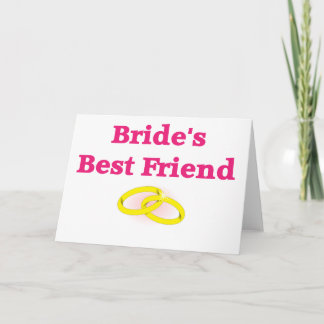 Tarjeta El mejor amigo de la novia