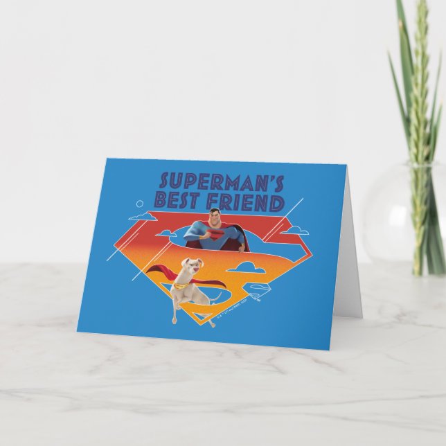 Tarjeta El mejor amigo de Superman (Anverso)