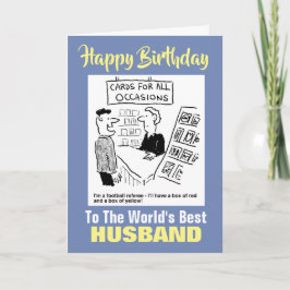 Tarjeta El Mejor Árbitro de Fútbol del Mundo Marido