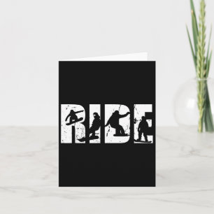 Tarjeta El mejor arte de snowboard hombres padre Snowboard
