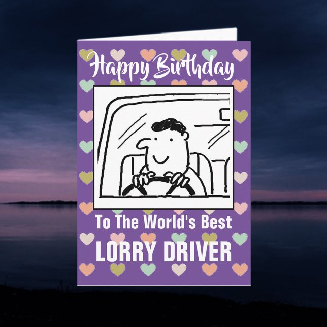 Tarjeta El mejor camionero del mundo - Feliz cumpleaños (Subido por el creador)