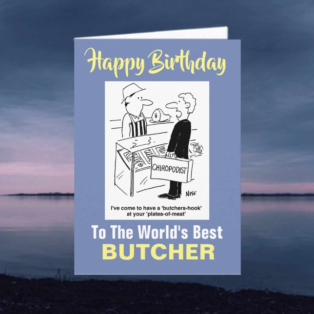 Tarjeta El mejor carnicero del mundo (Subido por el creador)