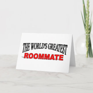 Tarjeta El mejor compañero de habitación del mundo
