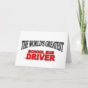 Tarjeta El mejor conductor de autobús escolar del mundo