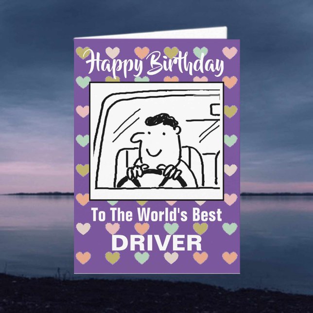 Tarjeta El mejor conductor del mundo - Feliz cumpleaños (Subido por el creador)