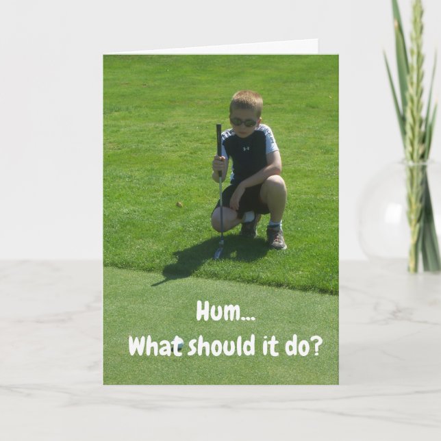 TARJETA EL "MEJOR CUMPLEAÑOS DE LA HISTORIA" A MI GOLFISTA (Anverso)