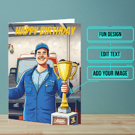 Tarjeta El mejor cumpleaños mecánico del mundo