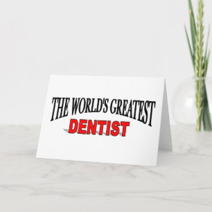 Tarjeta El mejor dentista del mundo