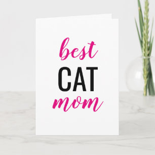 Tarjeta El mejor día de la madre del gato