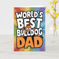 El mejor día del padre de los perros Bulldoges del