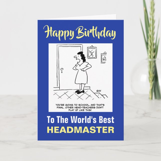 Tarjeta El mejor director del mundo - Feliz cumpleaños (Anverso)