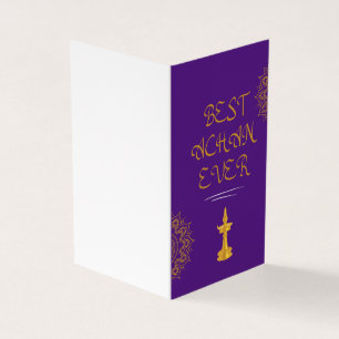 Tarjeta el mejor dolor del regalo del Día del Padre en mal