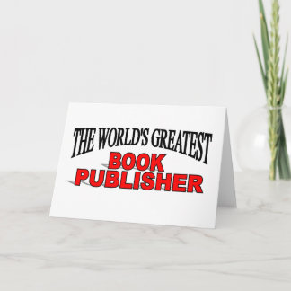 Tarjeta El mejor editor de libros del mundo