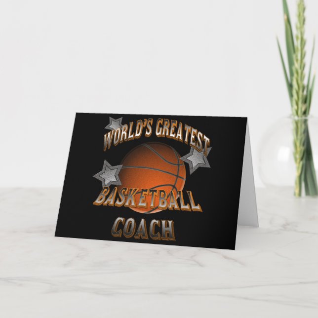Tarjeta El mejor entrenador de baloncesto del mundo (Anverso)