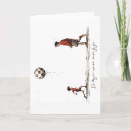 Tarjeta El mejor equipo, papá y yo.