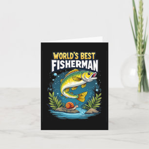 Tarjeta El mejor fin de pesca de pescadores del mundo