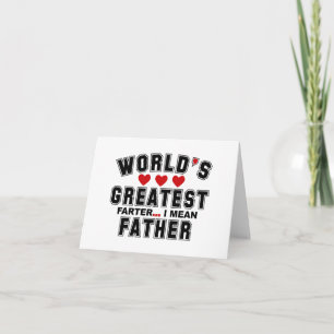 Tarjeta el mejor flatulento del mundo quiero decir padre 2